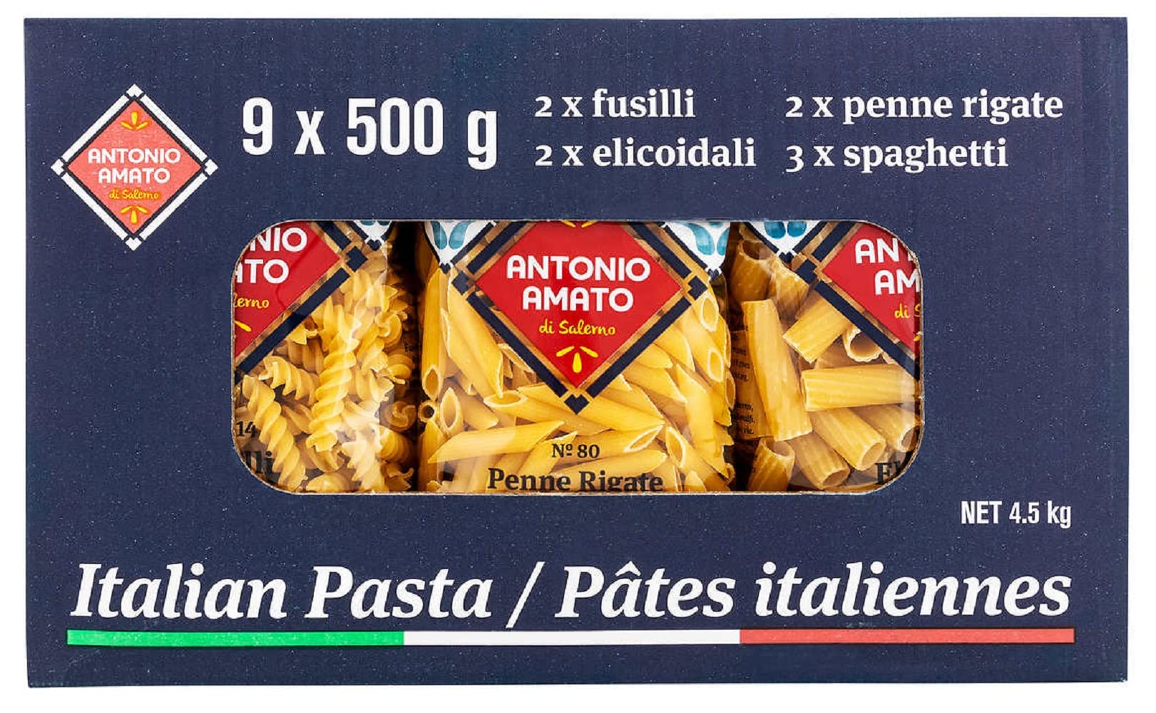 ANTONIO AMATO PASTA VARIETY PACK 9 X 500G